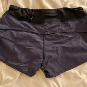 Womens Athletic Lulu lemon shorts, Size 4, Navy Blue